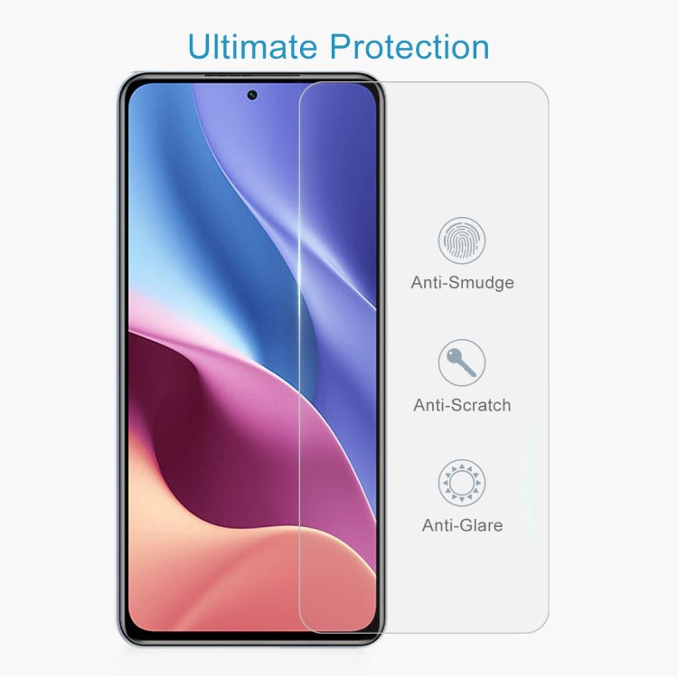 10 PCS 0.26mm 9H Surface Hardness 2.5D Explosion-proof Tempered Glass Non-full Screen Film, For Xiaomi Redmi K40 Pro (10 PCS), For OPPO A55 5G (10 PCS), For Samsung Galaxy A02 (10 PCS)