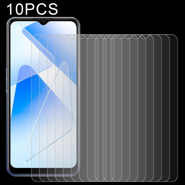 10 PCS 0.26mm 9H Surface Hardness 2.5D Explosion-proof Tempered Glass Non-full Screen Film, For Samsung Galaxy A02 (10 PCS), For Xiaomi Redmi K40 Pro (10 PCS), For OPPO A55 5G (10 PCS)