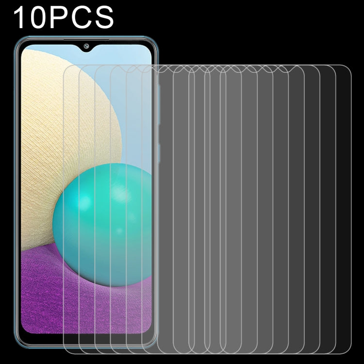 10 PCS 0.26mm 9H Surface Hardness 2.5D Explosion-proof Tempered Glass Non-full Screen Film, For Xiaomi Redmi K40 Pro (10 PCS), For OPPO A55 5G (10 PCS), For Samsung Galaxy A02 (10 PCS)