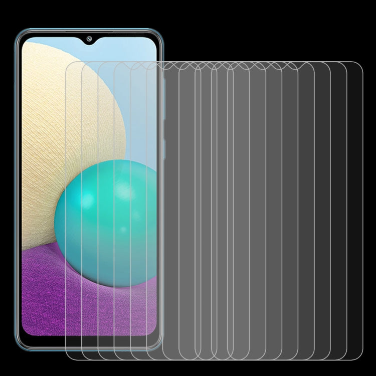 10 PCS 0.26mm 9H Surface Hardness 2.5D Explosion-proof Tempered Glass Non-full Screen Film