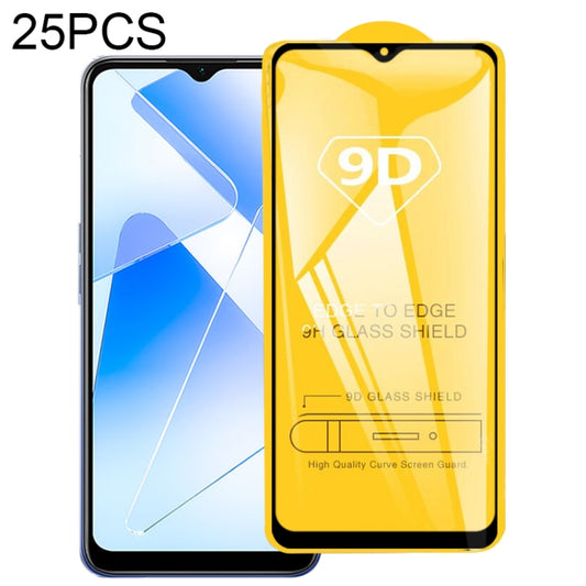 25 PCS 9D Full Glue Full Screen Tempered Glass Film, For OPPO A55 5G (25 PCS), For Samsung Galaxy A02 (25 PCS), For Xiaomi Redmi K40 (25 PCS), For Xiaomi Redmi K40 Pro (25 PCS)