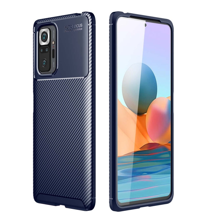 Carbon Fiber Texture Shockproof TPU Case, For OPPO Realme C20, For Xiaomi Redmi Note 10 Pro