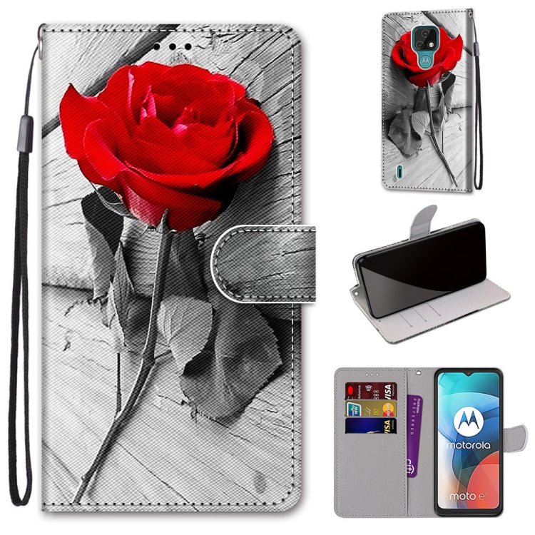 Coloured Drawing Cross Texture Horizontal Flip PU Leather Case with Holder & Card Slots & Wallet & Lanyard, Series 1