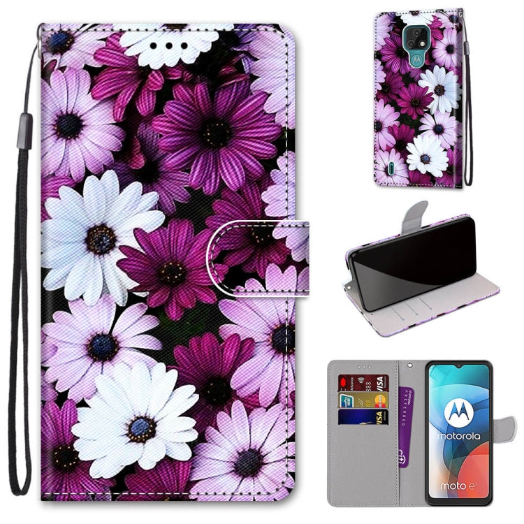 Coloured Drawing Cross Texture Horizontal Flip PU Leather Case with Holder & Card Slots & Wallet & Lanyard, Series 1