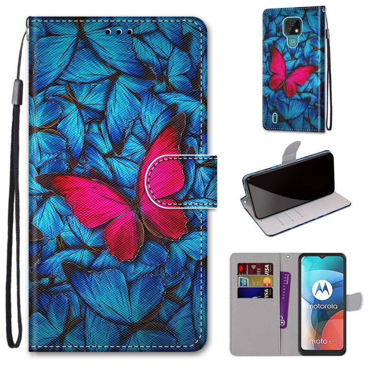 Colored Drawing Cross Texture Horizontal Flip PU Leather Case with Holder &amp; Card Slots &amp; Wallet &amp; Lanyard, Series 1