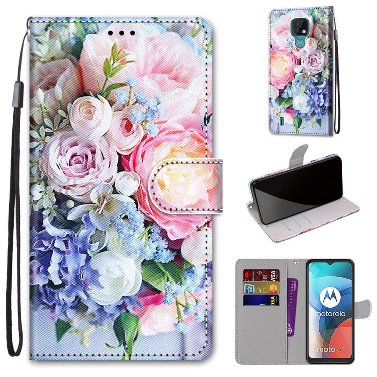 Colored Drawing Cross Texture Horizontal Flip PU Leather Case with Holder &amp; Card Slots &amp; Wallet &amp; Lanyard, Series 1