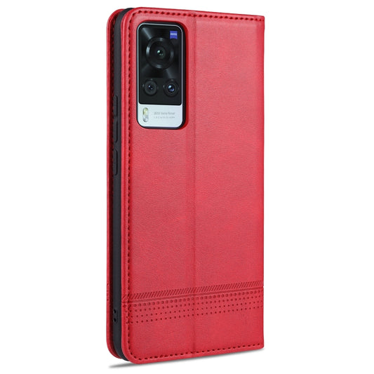 AZNS Magnetic Calf Texture Horizontal Flip Leather Case with Card Slots &amp; Holder &amp; Wallet, For vivo X60 5G, For vivo Y52s