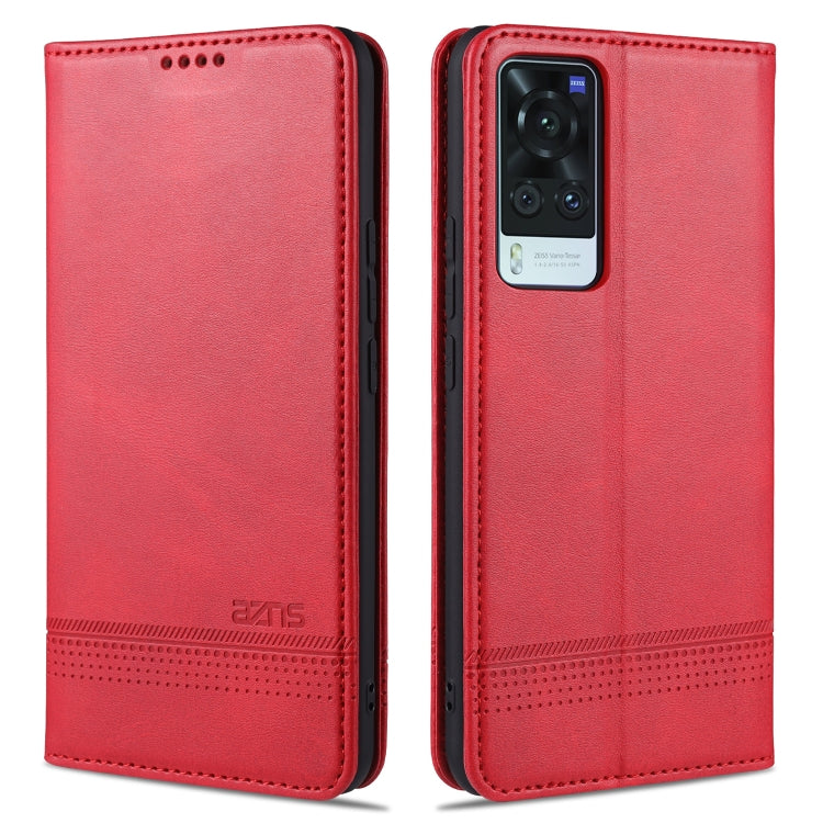 AZNS Magnetic Calf Texture Horizontal Flip Leather Case with Card Slots & Holder & Wallet, For vivo X60 5G, For vivo Y52s