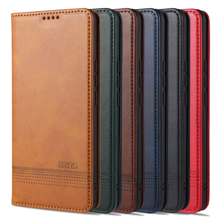 AZNS Magnetic Calf Texture Horizontal Flip Leather Case with Card Slots &amp; Holder &amp; Wallet, For vivo X60 5G, For vivo Y52s