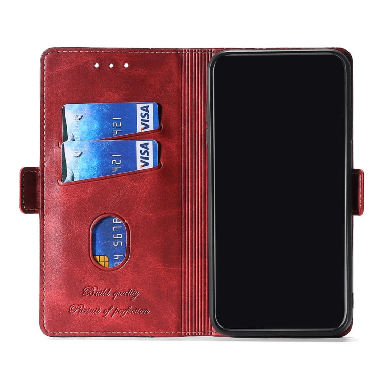 Retro Texture Contrast Color Side Buckle Horizontal Flip Leather Case with Holder & Card Slots & Wallet, For vivo Y52s 5G, For Google Pixel 4a, For Google Pixel 5