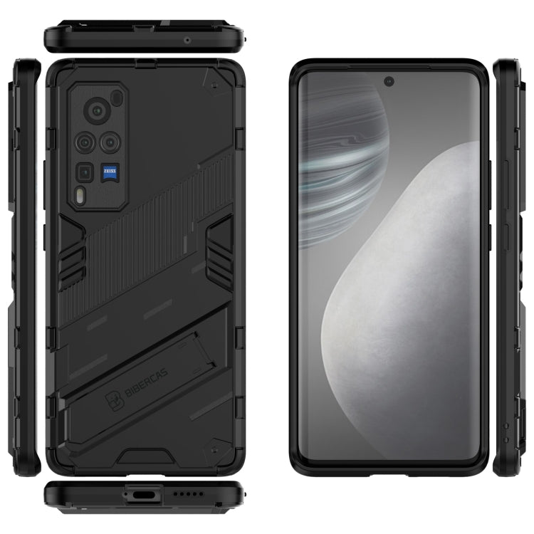 Punk Armor 2 in 1 PC + TPU Shockproof Case with Invisible Holder, For vivo X60 Pro, For vivo X60 Pro Plus 5G, For vivo X60 5G, For vivo Y51(2020 Indian Version)