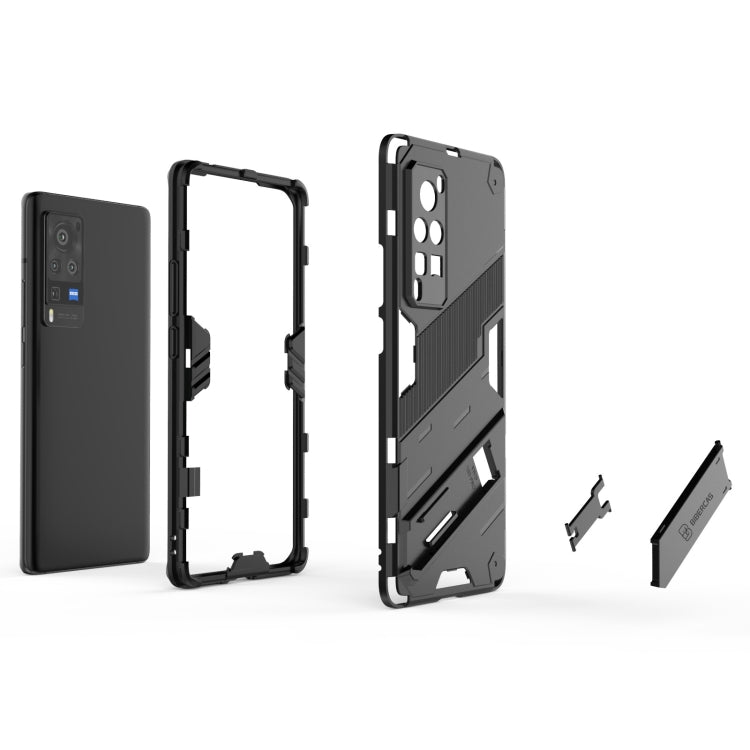 Punk Armor 2 in 1 PC + TPU Shockproof Case with Invisible Holder, For vivo X60 Pro, For vivo X60 Pro Plus 5G, For vivo X60 5G, For vivo Y51(2020 Indian Version)