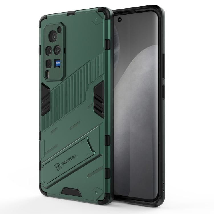 Punk Armor 2 in 1 PC + TPU Shockproof Case with Invisible Holder, For vivo X60 5G, For vivo Y51(2020 Indian Version), For vivo X60 Pro