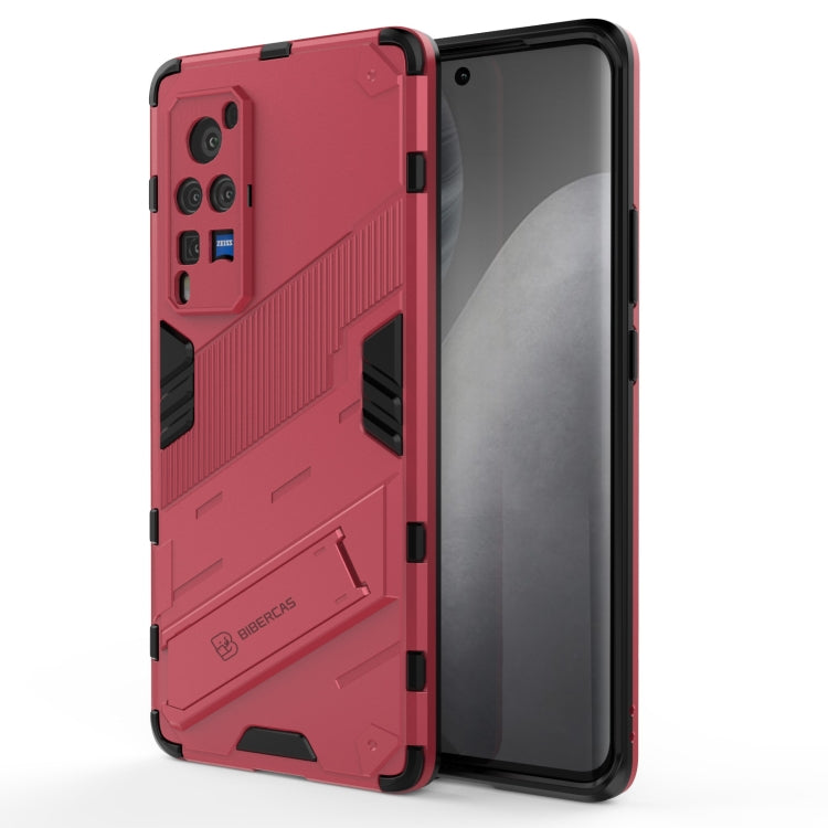 Punk Armor 2 in 1 PC + TPU Shockproof Case with Invisible Holder, For vivo X60 5G, For vivo Y51(2020 Indian Version), For vivo X60 Pro