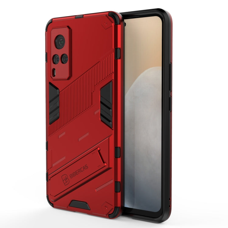 Punk Armor 2 in 1 PC + TPU Shockproof Case with Invisible Holder, For vivo X60 Pro, For vivo X60 Pro Plus 5G, For vivo X60 5G, For vivo Y51(2020 Indian Version)