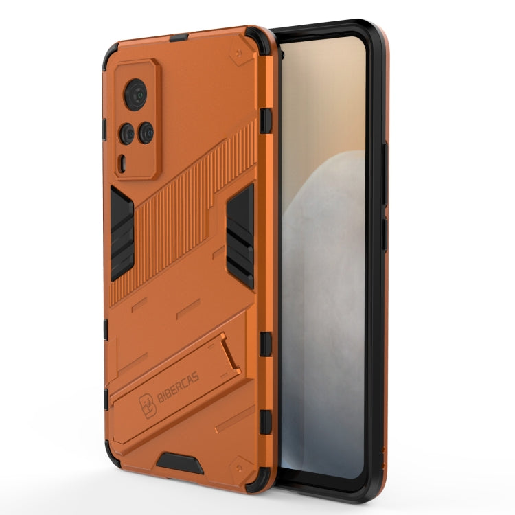 Punk Armor 2 in 1 PC + TPU Shockproof Case with Invisible Holder, For vivo X60 5G, For vivo Y51(2020 Indian Version), For vivo X60 Pro