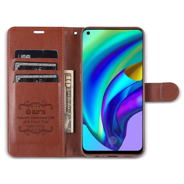 AZNS Magnetic Calf Texture Horizontal Flip Leather Case with Card Slots & Holder & Wallet, For OPPO Reno5 4G, For Xiaomi Mi 11