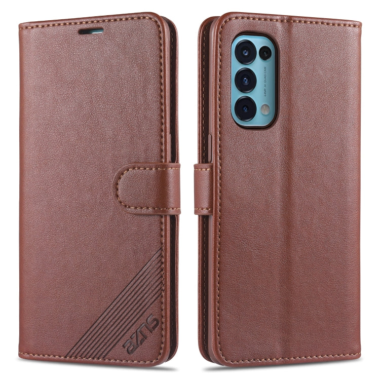 AZNS Magnetic Calf Texture Horizontal Flip Leather Case with Card Slots & Holder & Wallet, For OPPO Reno5 4G, For Xiaomi Mi 11