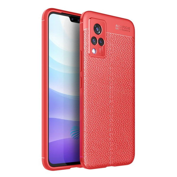 Litchi Texture TPU Shockproof Case, For Samsung Galaxy F62 / M62, For vivo S9