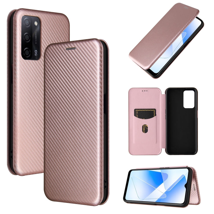 Carbon Fiber Texture Magnetic Horizontal Flip TPU + PC + PU Leather Case with Card Slot, For Motorola Moto E7 Power, For OPPO A55 5G, For Google Pixel 5a 5G, For Samsung Galaxy A02 / M02, For OPPO A93 5G