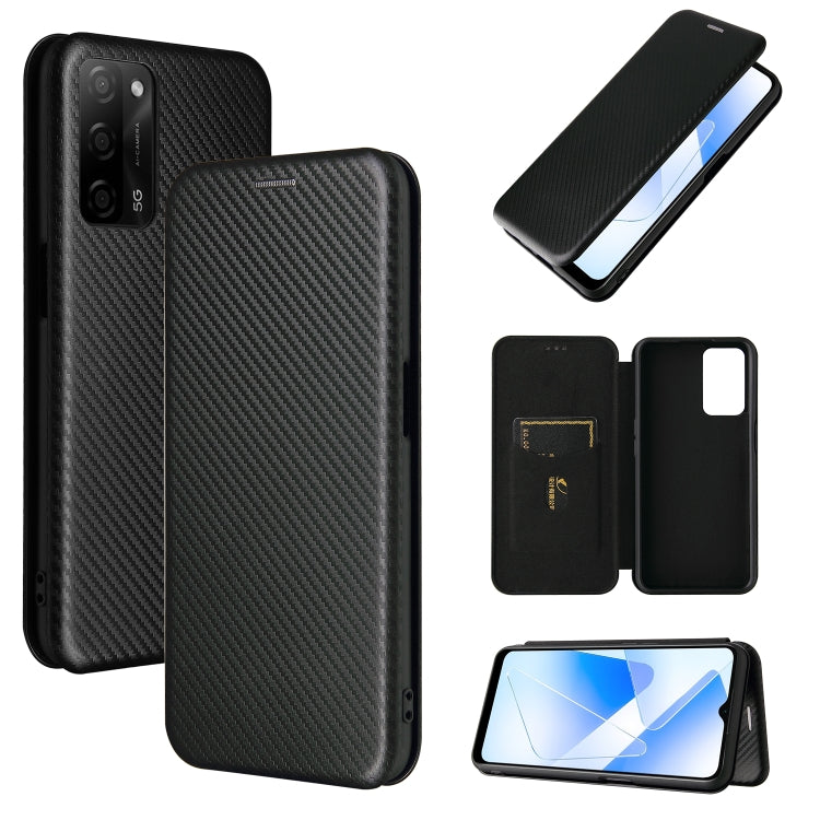 Carbon Fiber Texture Magnetic Horizontal Flip TPU + PC + PU Leather Case with Card Slot, For Motorola Moto E7 Power, For OPPO A55 5G, For Google Pixel 5a 5G, For Samsung Galaxy A02 / M02, For OPPO A93 5G