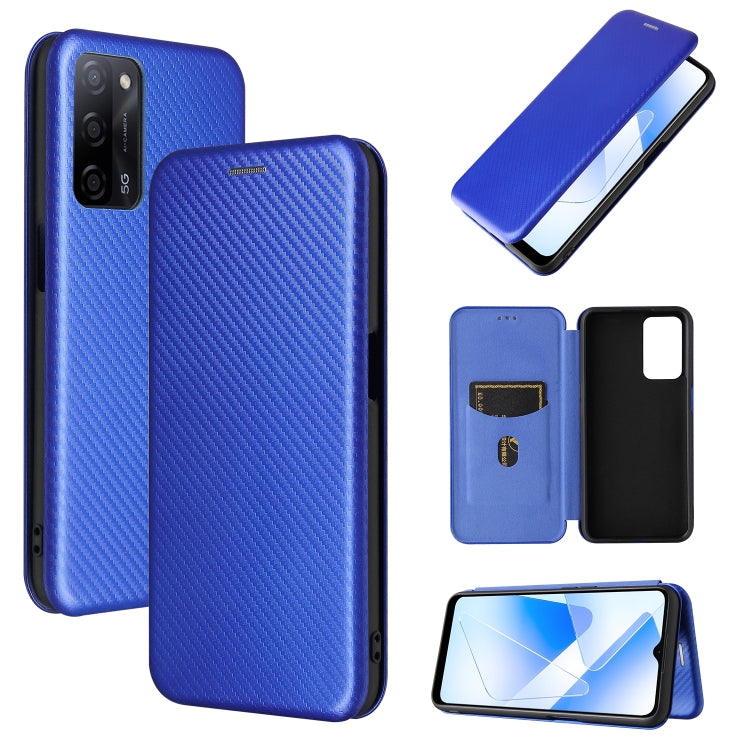 Carbon Fiber Texture Magnetic Horizontal Flip TPU + PC + PU Leather Case with Card Slot, For Motorola Moto E7 Power, For OPPO A55 5G, For Google Pixel 5a 5G, For Samsung Galaxy A02 / M02, For OPPO A93 5G