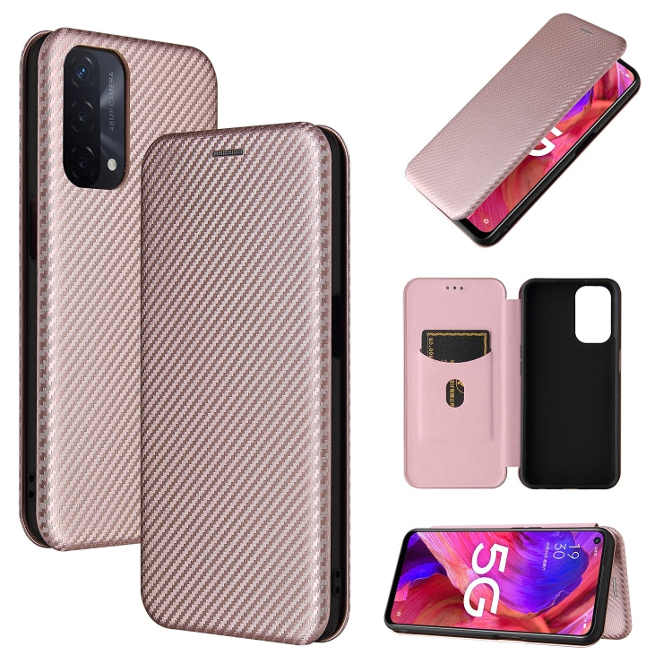 Carbon Fiber Texture Magnetic Horizontal Flip TPU + PC + PU Leather Case with Card Slot, For Motorola Moto E7 Power, For OPPO A55 5G, For Google Pixel 5a 5G, For Samsung Galaxy A02 / M02, For OPPO A93 5G