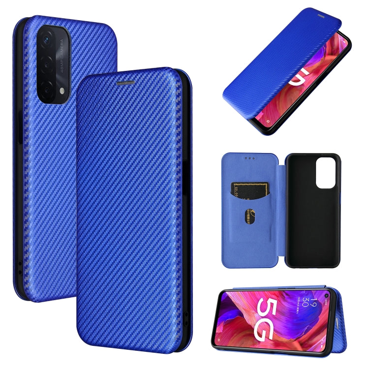 Carbon Fiber Texture Magnetic Horizontal Flip TPU + PC + PU Leather Case with Card Slot, For Motorola Moto E7 Power, For OPPO A55 5G, For Google Pixel 5a 5G, For Samsung Galaxy A02 / M02, For OPPO A93 5G