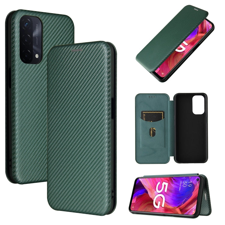 Carbon Fiber Texture Magnetic Horizontal Flip TPU + PC + PU Leather Case with Card Slot, For Motorola Moto E7 Power, For OPPO A55 5G, For Google Pixel 5a 5G, For Samsung Galaxy A02 / M02, For OPPO A93 5G