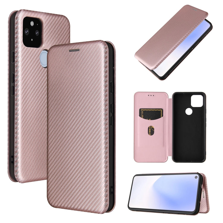 Carbon Fiber Texture Magnetic Horizontal Flip TPU + PC + PU Leather Case with Card Slot, For Motorola Moto E7 Power, For OPPO A55 5G, For Google Pixel 5a 5G, For Samsung Galaxy A02 / M02, For OPPO A93 5G