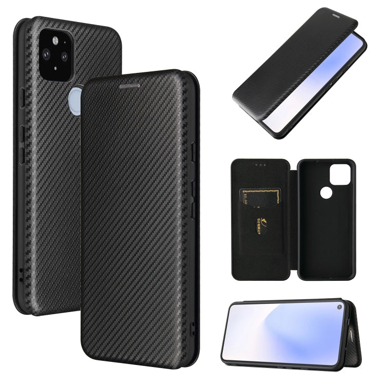 Carbon Fiber Texture Magnetic Horizontal Flip TPU + PC + PU Leather Case with Card Slot, For Motorola Moto E7 Power, For OPPO A55 5G, For Google Pixel 5a 5G, For Samsung Galaxy A02 / M02, For OPPO A93 5G