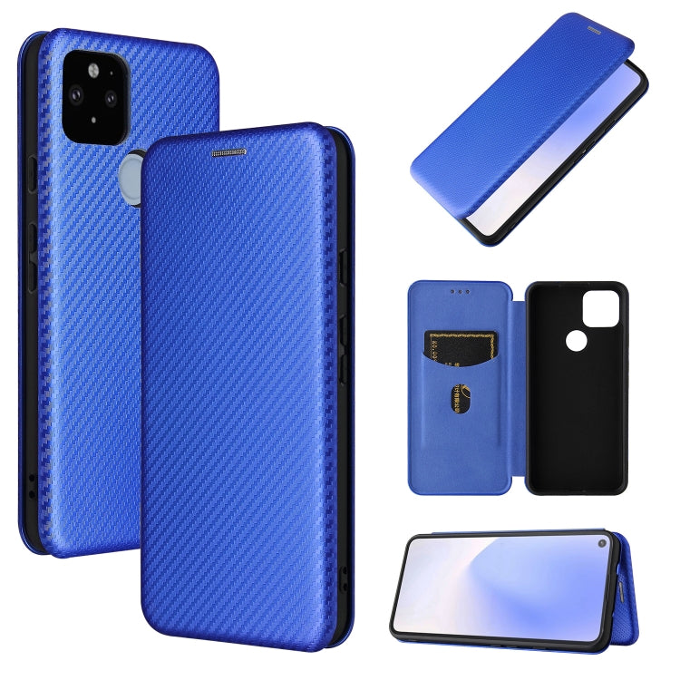 Carbon Fiber Texture Magnetic Horizontal Flip TPU + PC + PU Leather Case with Card Slot, For Motorola Moto E7 Power, For OPPO A55 5G, For Google Pixel 5a 5G, For Samsung Galaxy A02 / M02, For OPPO A93 5G