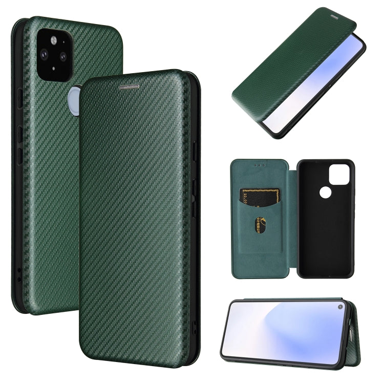 Carbon Fiber Texture Magnetic Horizontal Flip TPU + PC + PU Leather Case with Card Slot, For Motorola Moto E7 Power, For OPPO A55 5G, For Google Pixel 5a 5G, For Samsung Galaxy A02 / M02, For OPPO A93 5G