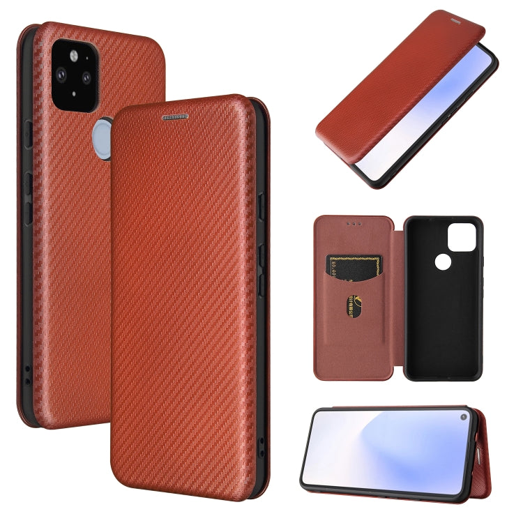 Carbon Fiber Texture Magnetic Horizontal Flip TPU + PC + PU Leather Case with Card Slot, For Motorola Moto E7 Power, For OPPO A55 5G, For Google Pixel 5a 5G, For Samsung Galaxy A02 / M02, For OPPO A93 5G