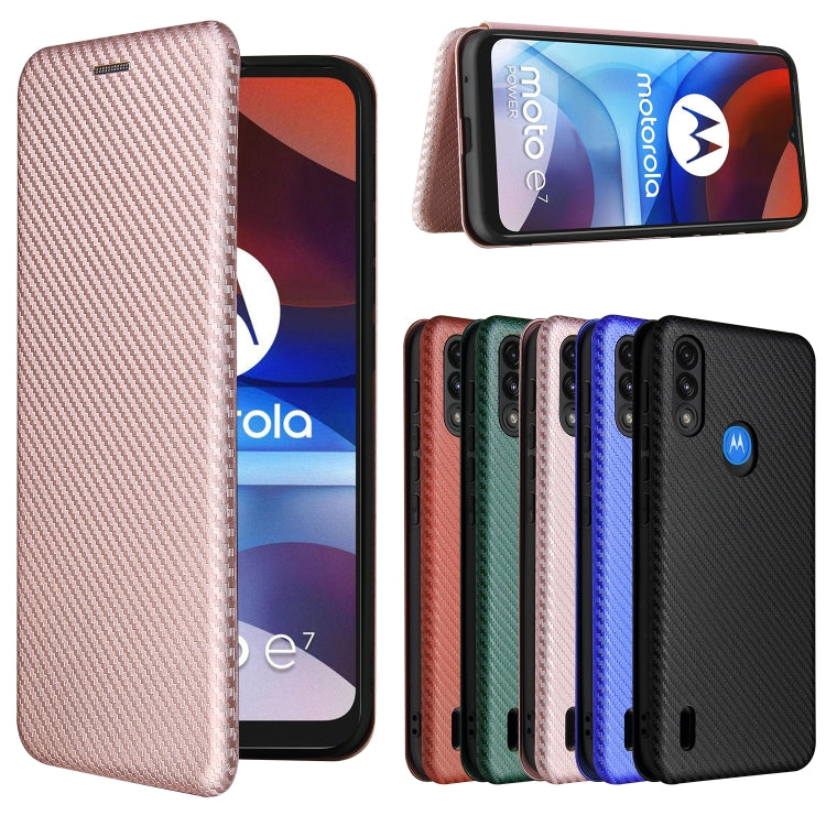 Carbon Fiber Texture Magnetic Horizontal Flip TPU + PC + PU Leather Case with Card Slot, For Motorola Moto E7 Power, For OPPO A55 5G, For Google Pixel 5a 5G, For Samsung Galaxy A02 / M02, For OPPO A93 5G