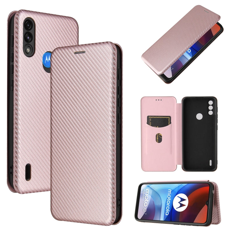 Carbon Fiber Texture Magnetic Horizontal Flip TPU + PC + PU Leather Case with Card Slot, For Motorola Moto E7 Power, For OPPO A55 5G, For Google Pixel 5a 5G, For Samsung Galaxy A02 / M02, For OPPO A93 5G