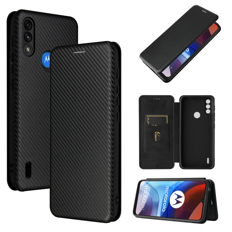 Carbon Fiber Texture Magnetic Horizontal Flip TPU + PC + PU Leather Case with Card Slot, For Motorola Moto E7 Power, For OPPO A55 5G, For Google Pixel 5a 5G, For Samsung Galaxy A02 / M02, For OPPO A93 5G