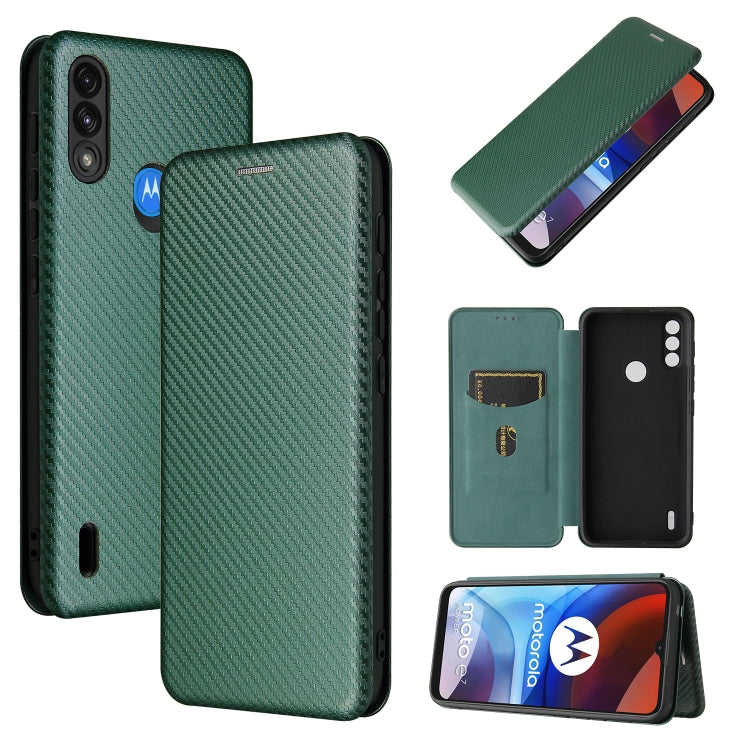 Carbon Fiber Texture Magnetic Horizontal Flip TPU + PC + PU Leather Case with Card Slot, For Motorola Moto E7 Power, For OPPO A55 5G, For Google Pixel 5a 5G, For Samsung Galaxy A02 / M02, For OPPO A93 5G