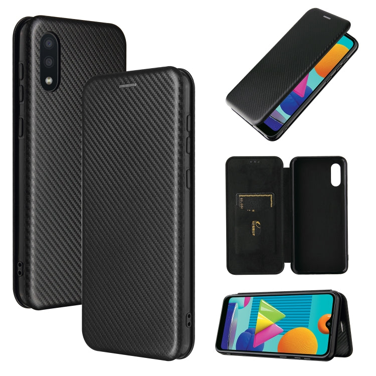 Carbon Fiber Texture Magnetic Horizontal Flip TPU + PC + PU Leather Case with Card Slot, For Motorola Moto E7 Power, For OPPO A55 5G, For Google Pixel 5a 5G, For Samsung Galaxy A02 / M02, For OPPO A93 5G