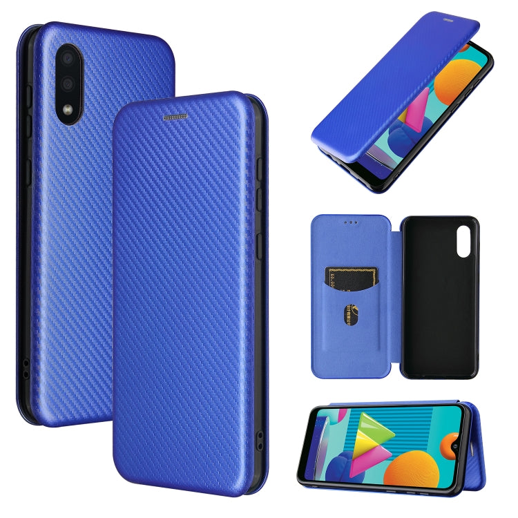 Carbon Fiber Texture Magnetic Horizontal Flip TPU + PC + PU Leather Case with Card Slot, For Motorola Moto E7 Power, For OPPO A55 5G, For Google Pixel 5a 5G, For Samsung Galaxy A02 / M02, For OPPO A93 5G