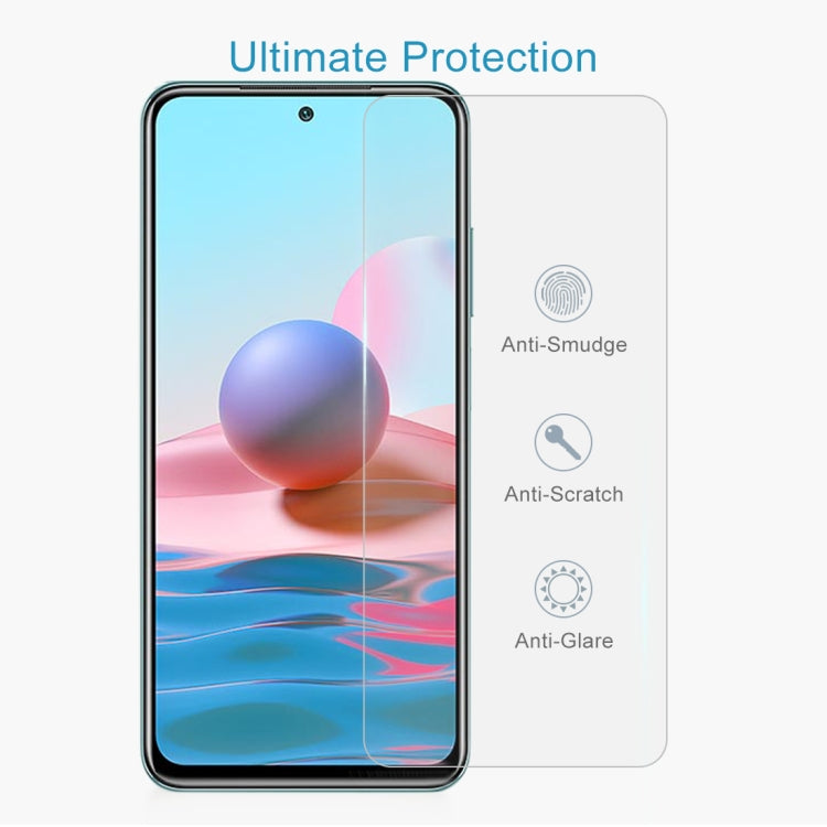 10 PCS 2.5D Non-Full Screen Tempered Glass Film, For Xiaomi Redmi Note 10 / Note 11 5G International Version / Note 10 Overseas Version 6.43 (10 PCS), For OPPO F19 Pro (10 PCS), For OPPO Reno5 Lite (10 PCS)