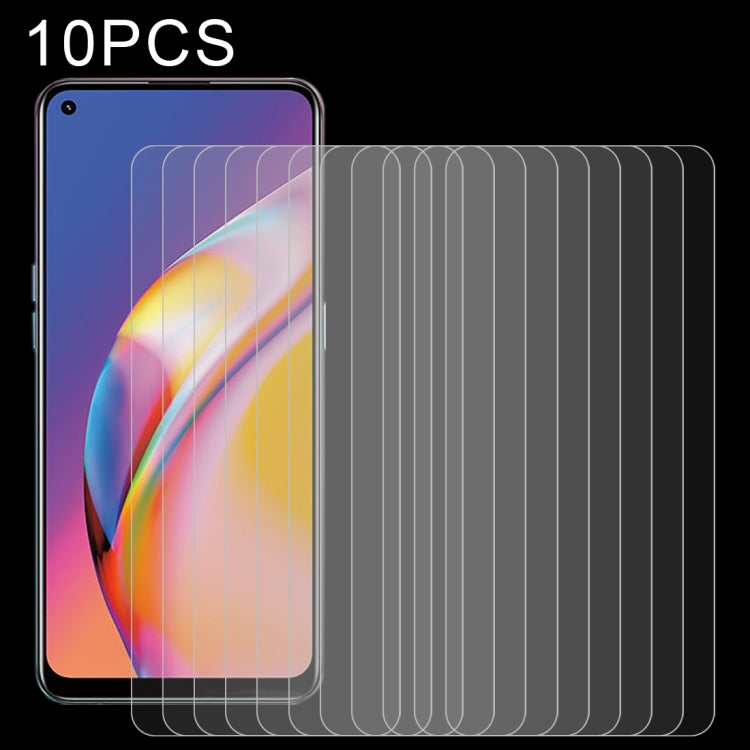 10 PCS 2.5D Non-Full Screen Tempered Glass Film, For Xiaomi Redmi Note 10 / Note 11 5G International Version / Note 10 Overseas Version 6.43 (10 PCS), For OPPO F19 Pro (10 PCS), For OPPO Reno5 Lite (10 PCS)