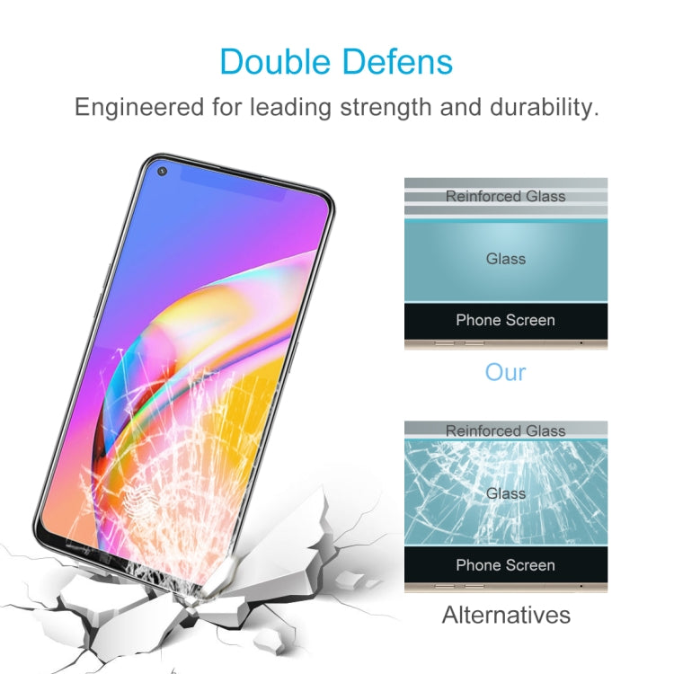 50 PCS 2.5D Non-Full Screen Tempered Glass Film, For OPPO F19 Pro (50 PCS), For Xiaomi Redmi Note 10 / Note 11 5G International Version / Note 10 Overseas Version 6.43 (50 PCS), For OPPO Reno5 Lite (50 PCS)