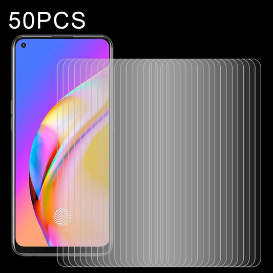 50 PCS 2.5D Non-Full Screen Tempered Glass Film, For OPPO F19 Pro (50 PCS), For Xiaomi Redmi Note 10 / Note 11 5G International Version / Note 10 Overseas Version 6.43 (50 PCS), For OPPO Reno5 Lite (50 PCS)