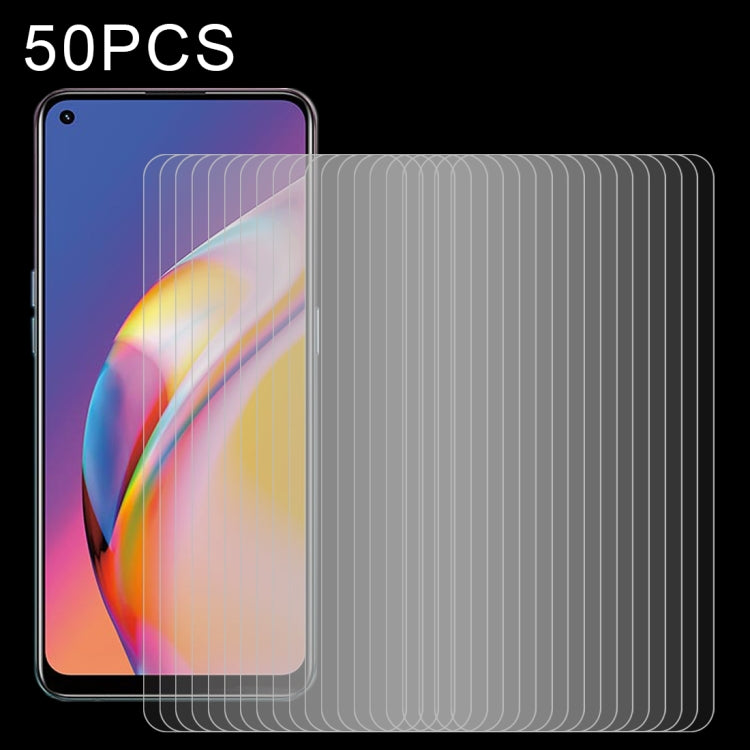 50 PCS 2.5D Non-Full Screen Tempered Glass Film, For OPPO F19 Pro (50 PCS), For Xiaomi Redmi Note 10 / Note 11 5G International Version / Note 10 Overseas Version 6.43 (50 PCS), For OPPO Reno5 Lite (50 PCS)