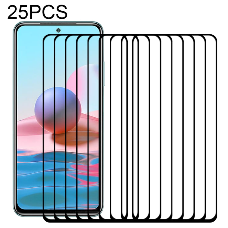 25 PCS Full Glue Full Cover Screen Protector Tempered Glass Film, For OnePlus 9 / 9R (25 PCS), For vivo iQOO Neo5 (25 PCS), For vivo S9 (25 PCS), For Huawei P50 (25 PCS), For Xiaomi Redmi Note 10 (25 PCS)