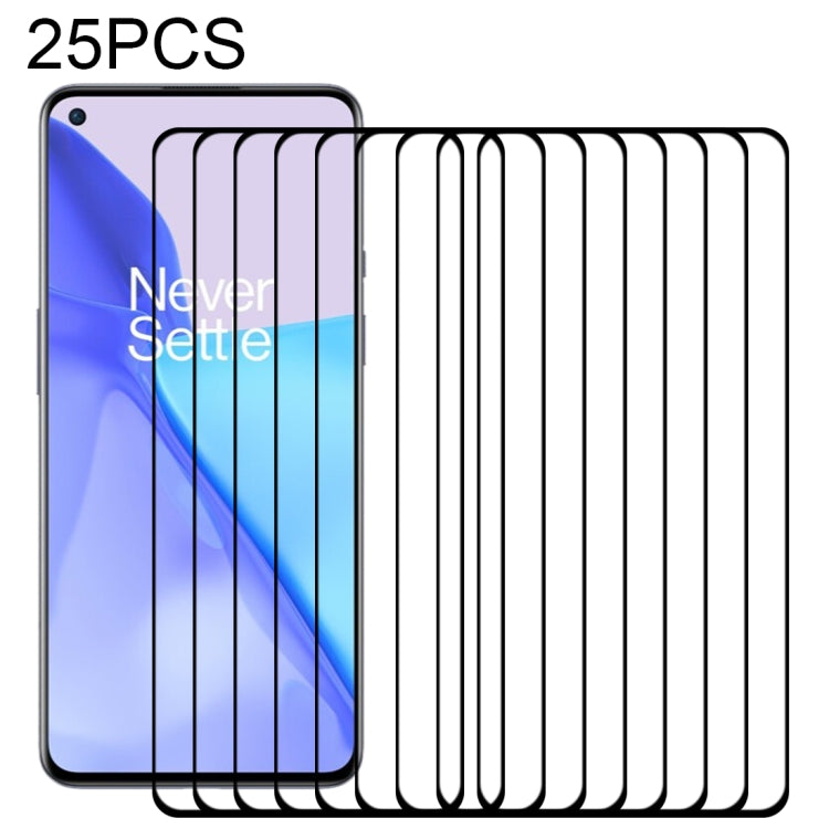 25 PCS Full Glue Full Cover Screen Protector Tempered Glass Film, For OnePlus 9 / 9R (25 PCS), For vivo iQOO Neo5 (25 PCS), For vivo S9 (25 PCS), For Huawei P50 (25 PCS), For Xiaomi Redmi Note 10 (25 PCS)