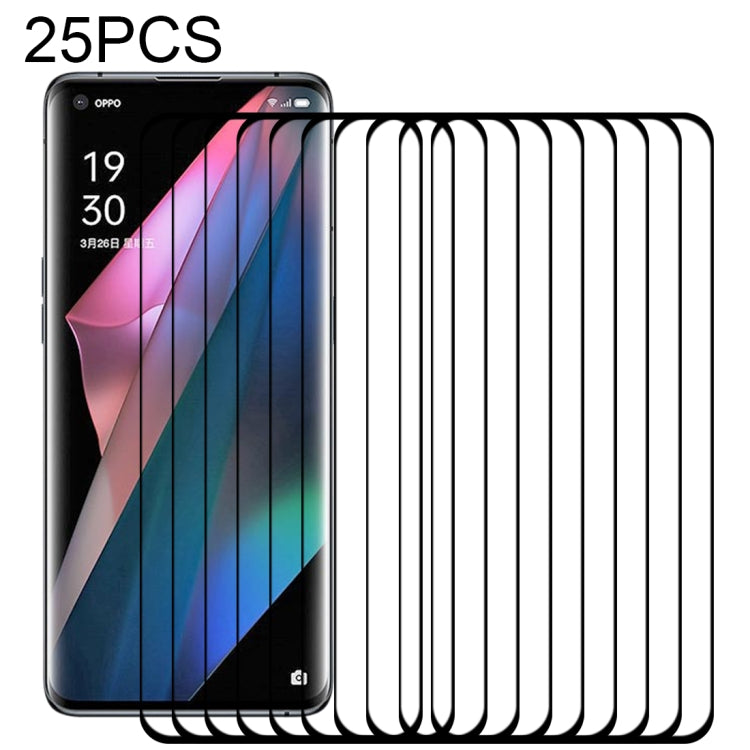 25 PCS 3D Curved Edge Full Screen Tempered Glass Film, For Huawei P50 Pro (25 PCS), For OPPO Find X3 Pro (25 PCS), For Huawei P50 Pro+ (25 PCS)
