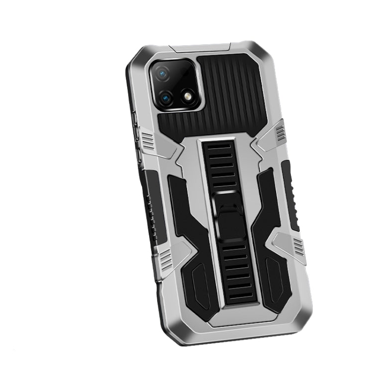 Vanguard Warrior All Inclusive Double-color Shockproof TPU + PC Protective Case with Holder, For OPPO Realme C21 / C20, For Xiaomi Redmi K40 / K40 Pro, For Xiaomi Mi 11, For Xiaomi Mi 11X, For Xiaomi Poco F3