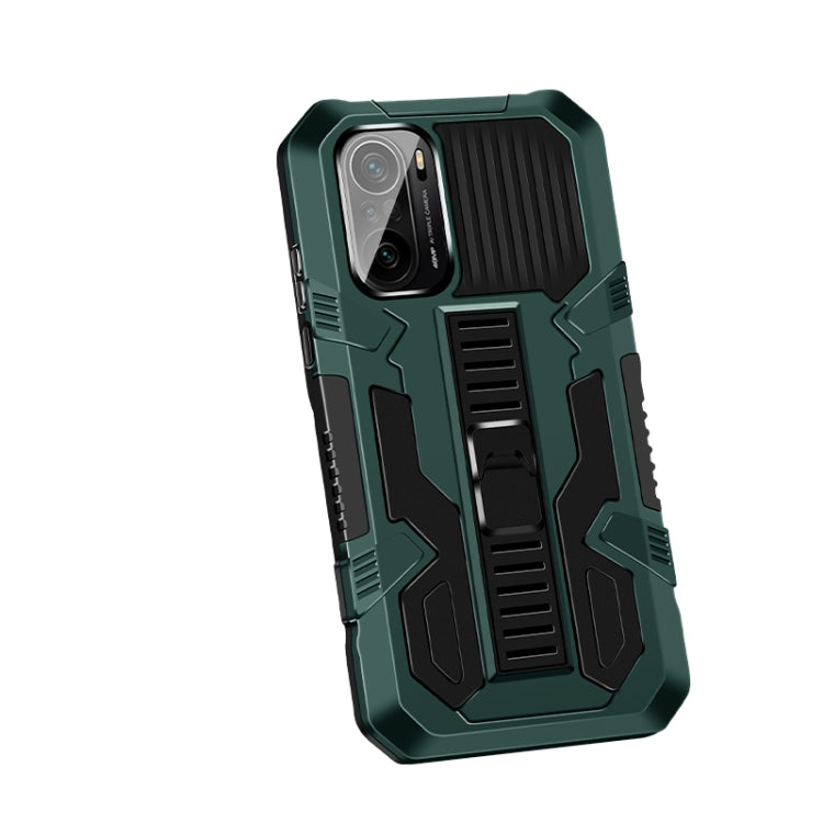 Vanguard Warrior All Inclusive Double-color Shockproof TPU + PC Protective Case with Holder, For OPPO Realme C21 / C20, For Xiaomi Redmi K40 / K40 Pro, For Xiaomi Mi 11, For Xiaomi Mi 11X, For Xiaomi Poco F3